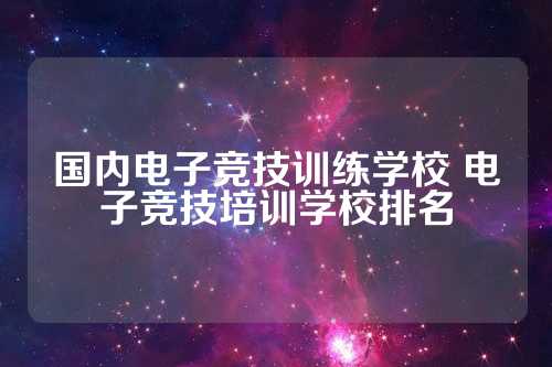 国内电子竞技训练学校 电子竞技培训学校排名